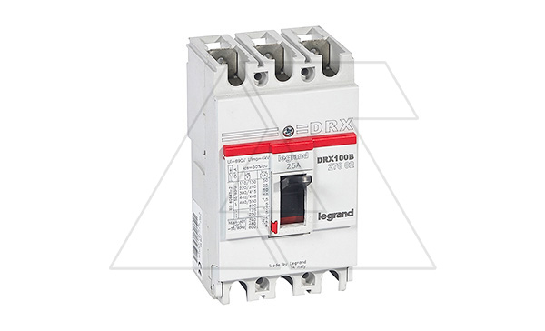 Купить Авт. выключатель Legrand DRX 125/20A, 3P 10kA, фикс. расцепители фото