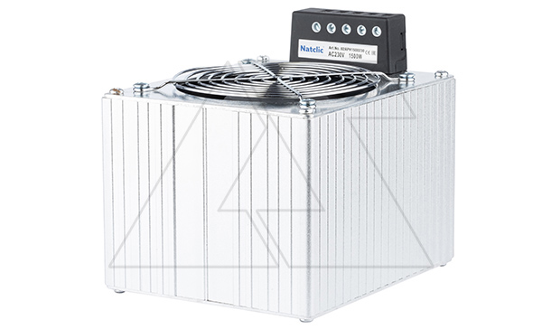 Купить Нагреватель APH 1500W полупроводниковый в алюм. корпусе с вентилятором и термостатом, 230VAC, винт. клемма, на дин-рейку Natсlic фото