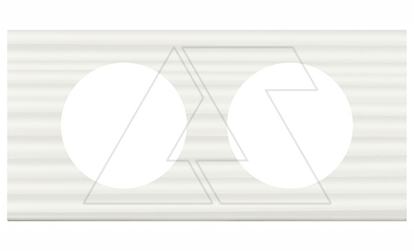 Купить Celiane - Рамка 2 поста CORIAN белый рельеф фото