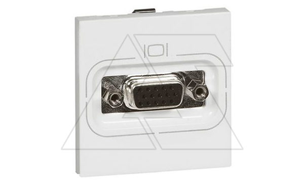 Купить Mosaic - Разъем HD15, 2M, видеовыхода VGA (XGA, UXGA), 15pin, винт.зажины, белый фото