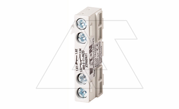 Купить Блок-контакт вспом. NHI-E-11-PKZ0, 1NO+1NC, 1A(240VAC), фронтальный монтаж, для PKZM, PKM0, PKE фото
