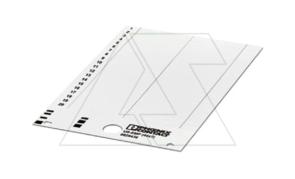 Купить Табличка фиксируемая UniSheet US-EMP (44X7) 40 элементов, 44x7mm, белая Phoenix Contact фото
