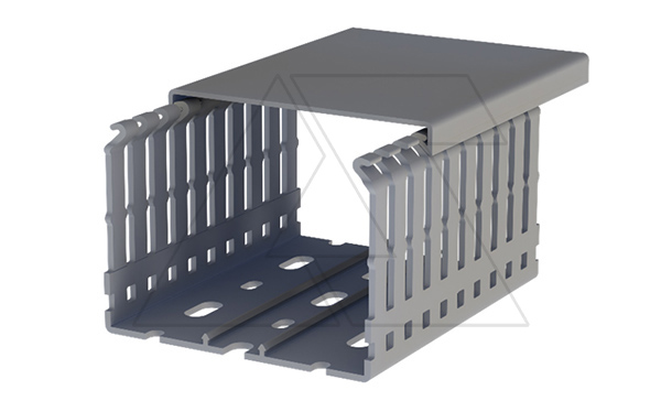 Купить Перфокороб KKD 8060, органайзер для шкафов, 80x60х2000мм (ШxВхД), RAL 7030, серый фото