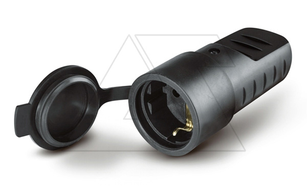 Купить Розетка кабельная 16A, SCHUKO с шторками 2P+E, 200_250VAC 50/60Hz, IP44, с крышкой, серия QUICK фото