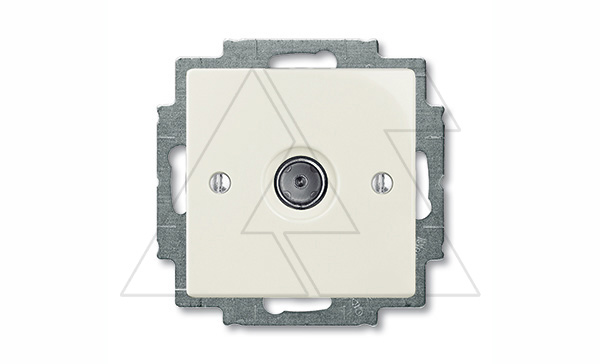 Купить Basic 55 - Розетка TV простая 2400MHz (шале-белый) ABB фото
