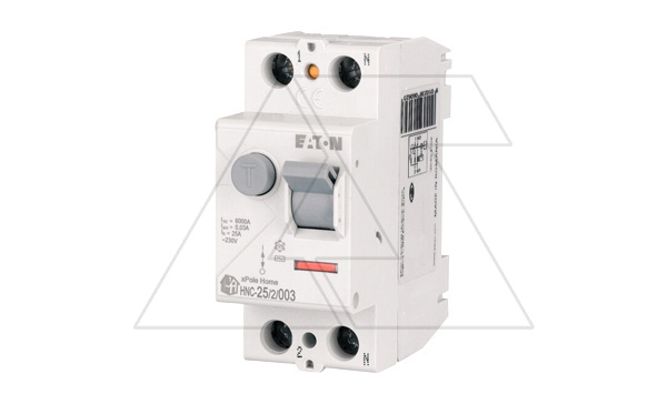 Купить УЗО HNC-25/2/003, 2P, 25A, 6kA, 30mA, тип АC, 2M Eaton фото