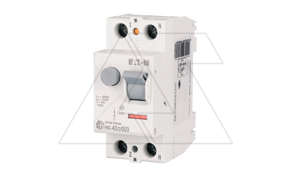 Купить УЗО HNC-40/2/003, 2P, 40A, 6kA, 30mA, тип АC, 2M Eaton фото