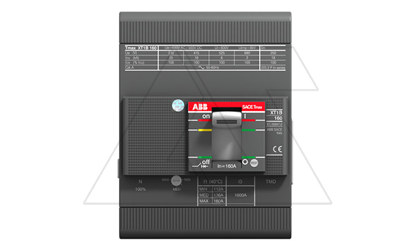 Купить Авт. выключатель Tmax XT1N 160/100 TMD, 100A 4P 36kA It=0.7...1In Ie=10In InN=100% фото