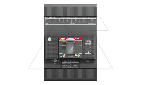 Купить Авт. выключатель Tmax XT3N 250/200 TMD, 200A 3P 36kA It=0.7…1In Ie=10In фото