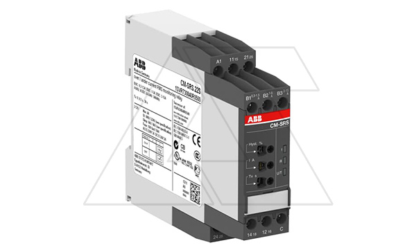 Купить Реле контроля тока CM-SRS.22S, 1-фазн. 24...240VAC/DC 0.3...1.5/1...5/3...15A Imin/Imax/окно tвкл tсраб=0-0.1...30s 2CO (3A-AC15) LED 22.5mm фото