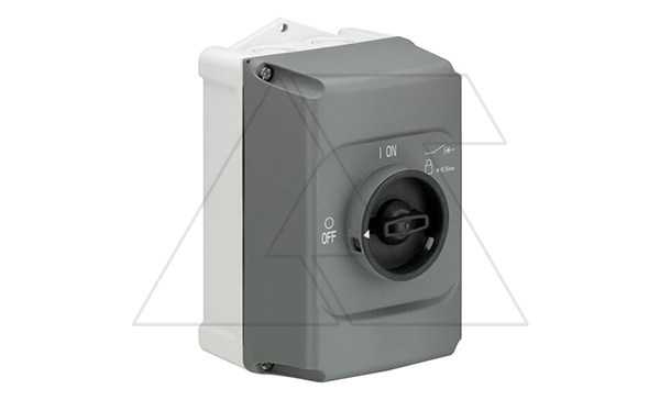 Купить Корпус IB132-G для MS116 MS(MO)132, IP65 серый рукоятка черная блок. 3 замками ABB фото