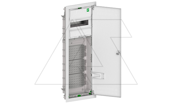 Купить Щит встраив. MSF TWIN RP комбинированный, 1*12M+3xМП перф., N/PE-шинки, 1xSCHUKO, мет. дверь, белый RAL9016, 853x358x94mm, IP30 Elektro-Plast фото