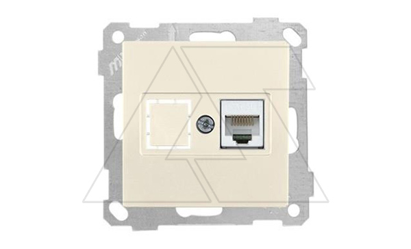 Купить 21 - Розетка 1хRJ-45 кат. 5e UTP, сл.кость фото
