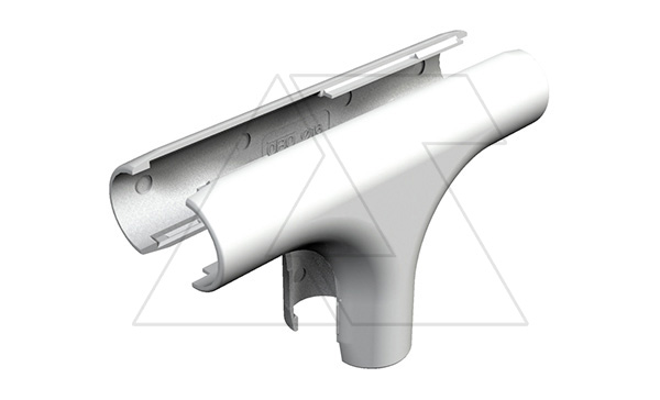 Купить Секция 2953 T M32 LGR Т-образная, трубы Quick-Pipe разъемная, IP44, наружн. Ø38,7мм, серый, ПВХ фото