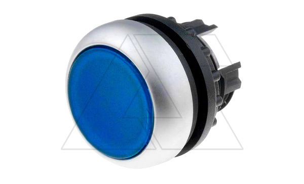 Купить Кнопка синяя с подсветкой Titan M22-DRL-B, фиксация, IP67 Eaton фото