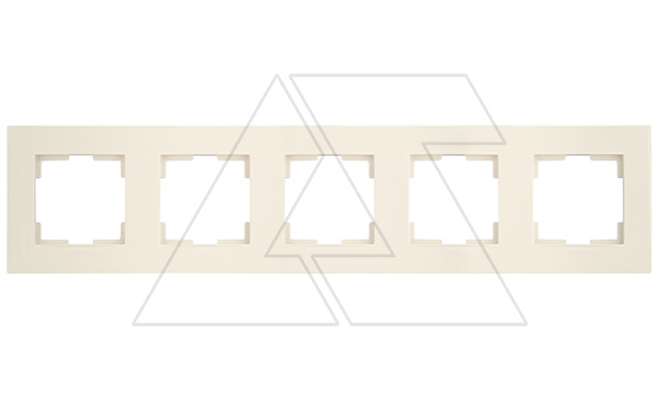 Купить Rita - Рамка 5 постов, вертикальный монтаж, белый фото