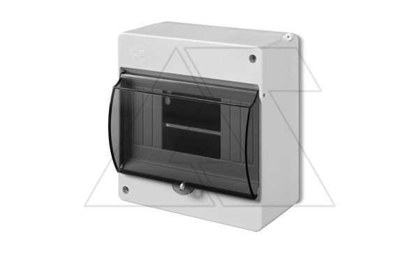 Купить Коробка электротехническая для пломбировки MINI S-6, 6M, N/PE 2x 1x16+6x10mm2, дымчатая дверца, 140x130x66mm, IP30 Elektro-Plast фото