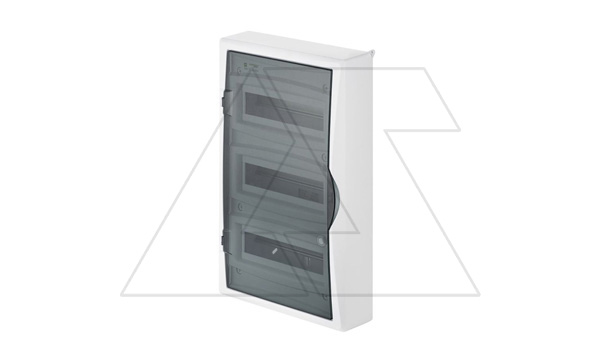 Купить Щит навесной ECO BOX 3x12M, N/PE 4x 6x16+3x10mm2, дымчатая пласт. дверь, белый RAL9003, 560x354x107mm, IP40 фото