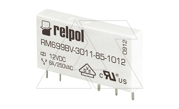 Купить Реле RM699BV-3011-85-1060, 1CO, 6A(250VAC/30VDC), AgSnO2, вертикальное исполнение, для печатных плат и цоколя, 60VDC, IP67 фото