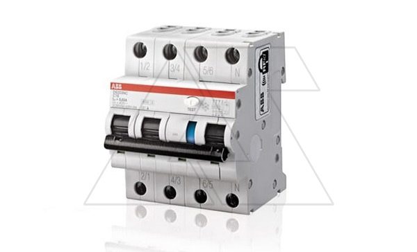 Купить Дифф. авт. выключатель DS203NC C6 AC30, 3P+N C 6A 30mA Icu=10kA 4M фото