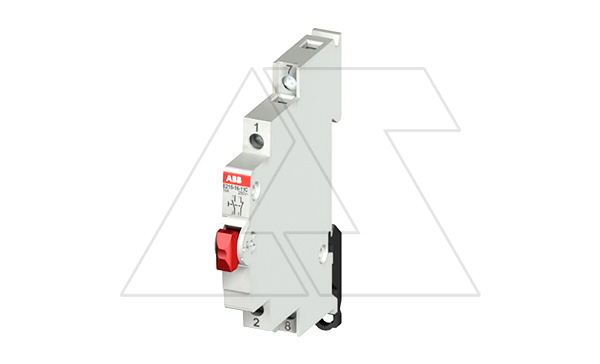 Купить Кнопка E215-16-11C, 1NO+1NC, 16A(250VAC), без фикс., красная кнопка, 0,5M ABB фото