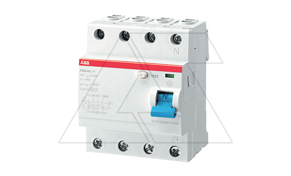 Купить УЗО F204 AC-25/0.03, 4P 25A 30mA Inc=10kA 4M ABB фото