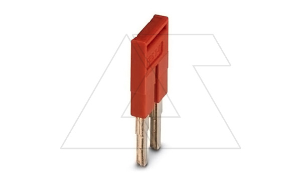 Купить Перемычка FBS 2-6 на 2 полюса, для клемм 6,2mm, 32A, красная Phoenix Contact фото