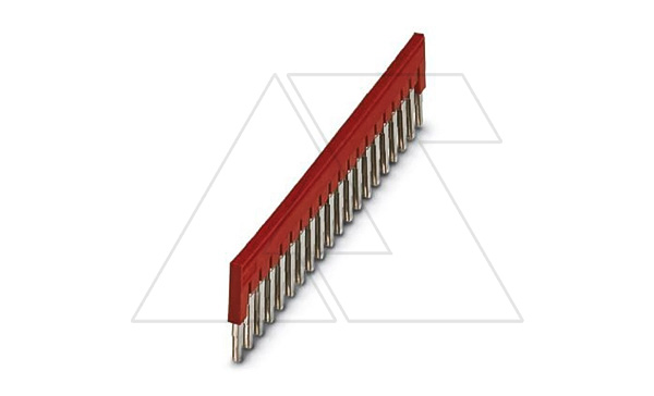 Купить Перемычка FBS 20-6 на 20 полюсов, для клемм 6,2mm, 32A, красная Phoenix Contact фото