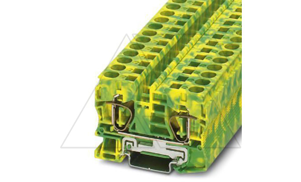 Купить Клемма защитного проводника ST 10-PE /10,2mm, пружинная, 2 присоед., 10(max 16)mm2, желто-зеленая Phoenix Contact фото