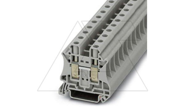 Купить Клемма проходная UT 10 /10,2mm, винтовая, 2 присоед., 10(max 16)mm2, 57A, 1000V, серая Phoenix Contact фото