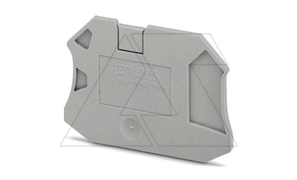 Купить Крышка концевая D-UT 2,5/4-TWIN /2,2mm, для винтовых клемм UT 2,5..4-TWIN, серая Phoenix Contact фото