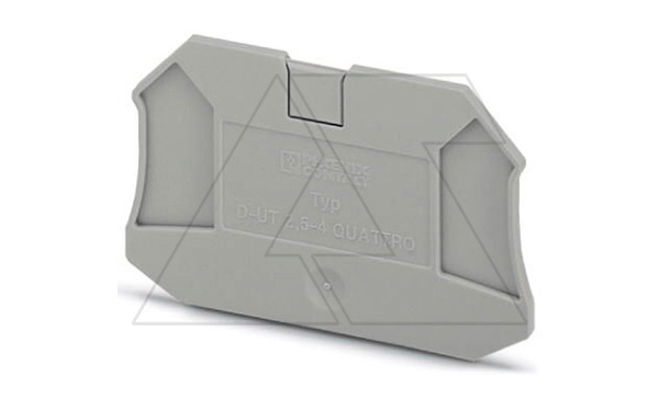 Купить Крышка концевая D-UT 2,5/4-QUATTRO /2,2mm, для винтовых клемм UT 2,5..4-QUATTRO, серая Phoenix Contact фото