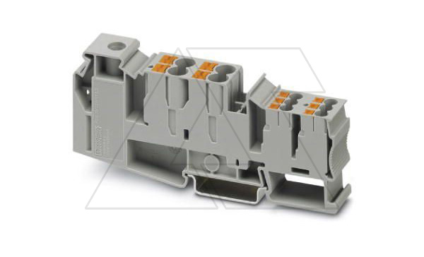 Купить Клемма потенциальная PTU 35/4X6/6X2,5 /16,3mm, гибридная, 1 присоед. x35mm2, 4 присоед. x6mm2, 4 присоед. x2,5mm2, 105A, 1000V, серая Phoenix Contact фото