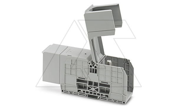 Купить Клемма болтовая RBO 12-HC /49mm, 2 присоед., M12, 240mm2, 415A, 1000V, с защитными крышками, серая Phoenix Contact фото