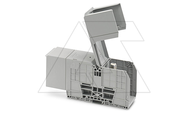 Купить Клемма болтовая RBO 16-HC /54,8mm, 2 присоед., M16, 300mm2, 520A, 1000V, с защитными крышками, серая Phoenix Contact фото