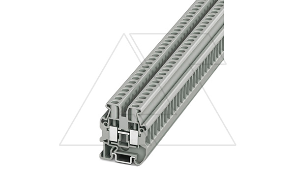 Купить Клемма проходная миниатюрная MUT 4 /6,2mm, винтовая, 2 присоед., 4(max 6)mm2, 32A, 500V, серая Phoenix Contact фото