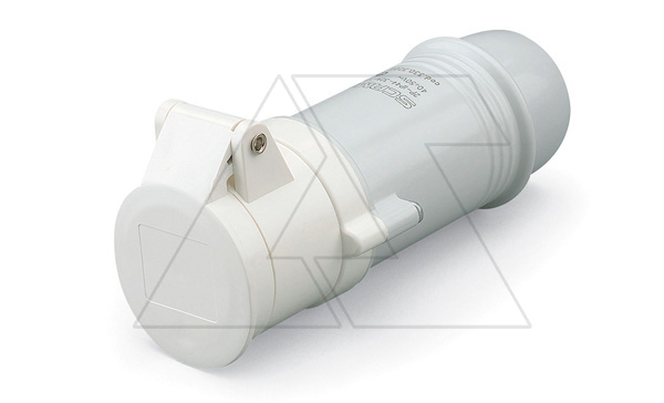 Купить Разъем пром. силовой CEE кабельный, гнездо, 16A, 2P 12h, 40_50VAC 50/60Hz, IP44, серия IEC309 Scame фото