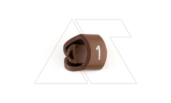 Купить Маркер кольцевой RMS-02 59641-1, D кабеля 2,5-5mm, 1,5-4mm2, символ