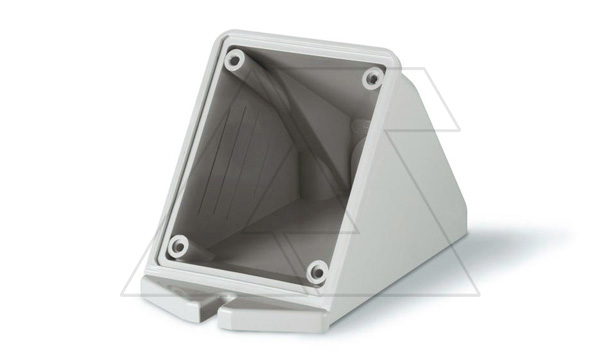 Купить Бокс угловой для встраиваемых разъемов уст. 70x87mm (16A), IP66/IP67/IP69 фото