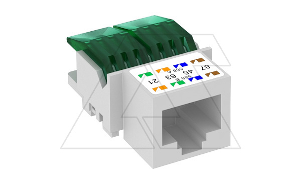 Купить Разъем ASM-C5, RJ45, UTP кат 5E, для корпусов DTG-2RM, DTS-2RM фото
