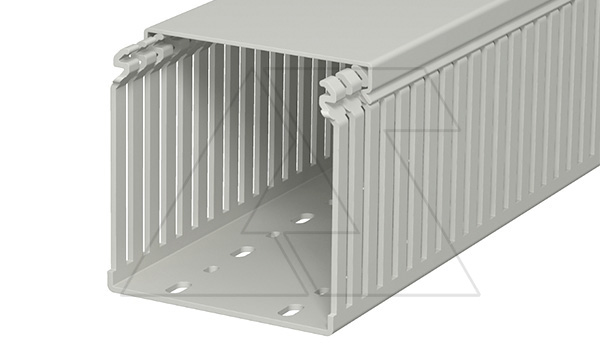 Купить Перфокороб LKV 100100, органайзер для шкафов, 100 x 100 мм (глубина х ширина крышки), L=2000мм, RAL 7030 серый фото