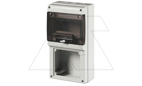 Купить Щит комбинированный навесной M340, 8M + 1x 136x125mm, 184x340x106mm, IP66, серия DOMINO Scame фото