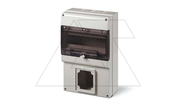 Купить Щит комбинированный навесной M400, 12M + 1x 100x110, 256x400x140mm, IP66, серия DOMINO фото