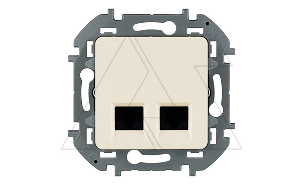 Купить Inspiria - Розетка 2хRJ-45 UTP CAT5E (сл.кость) фото