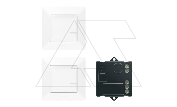 Купить Netatmo-Valena Life-Пакет для упр. освещением c 2-х мест. Реле 300Вт 240V, два умных беспр. 1-кл. выключателя, белый фото