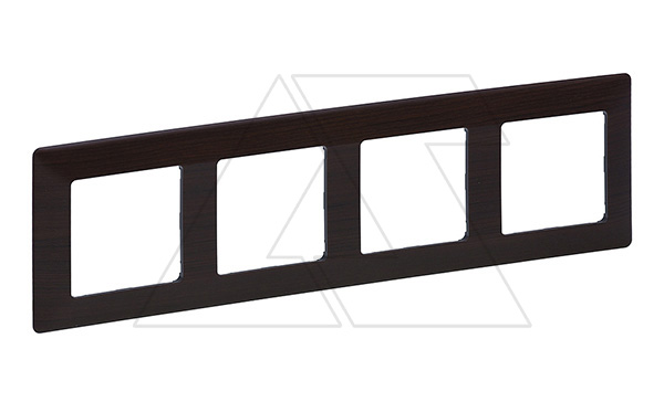 Купить Valena Life - Рамка 4 поста верт/гориз, темное дерево фото