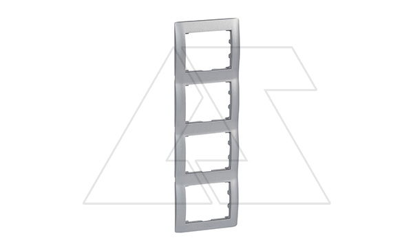 Купить Galea Life - Рамка на 4 поста вертикальная, Aluminium фото