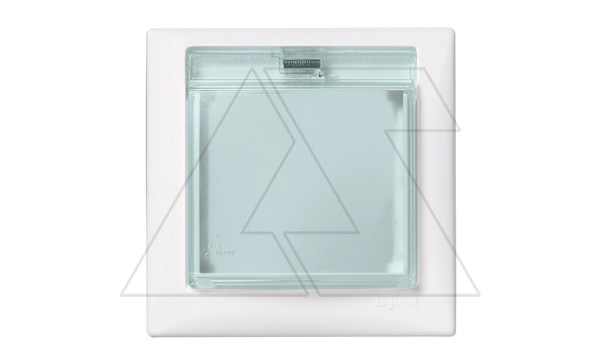Купить Valena - Рамка 1 пост с крышкой IP44, белая фото