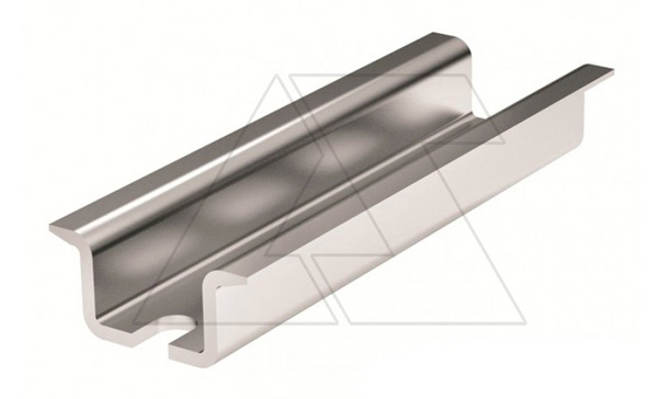 Купить DIN-рейка перфорированная TH35(TS35), 35x15x1.5mm, перф. 18x6.3 - 25mm, L=2m, сталь хол. оцинк. 8µm фото