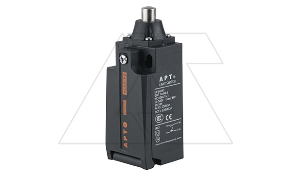 Купить Выключатель концевой ALS3-P, 2NC мгнов., Ith=10A, 3A 240V AC15/24V DC13, мет. кнопочный толкатель, пласт. корпус, IP67, отв. M20 фото